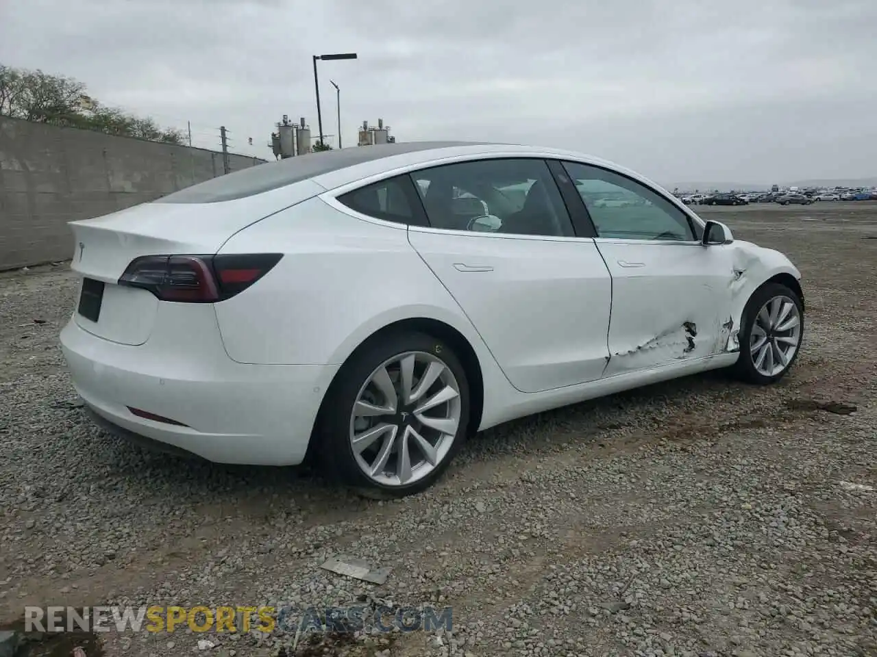 3 Photograph of a damaged car 5YJ3E1EA7KF434538 TESLA MODEL 3 2019
