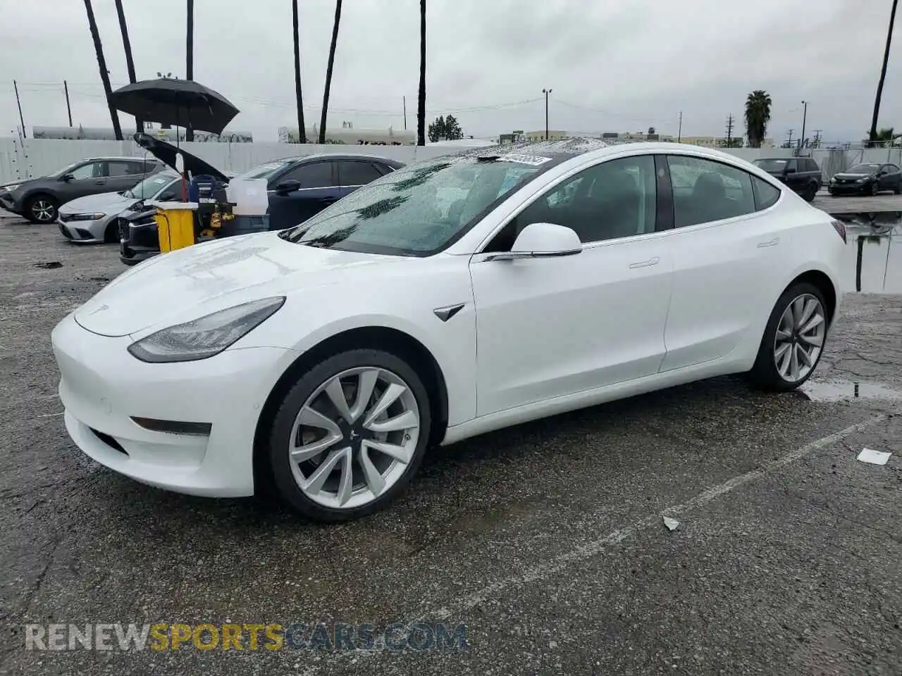 1 Photograph of a damaged car 5YJ3E1EA7KF446611 TESLA MODEL 3 2019