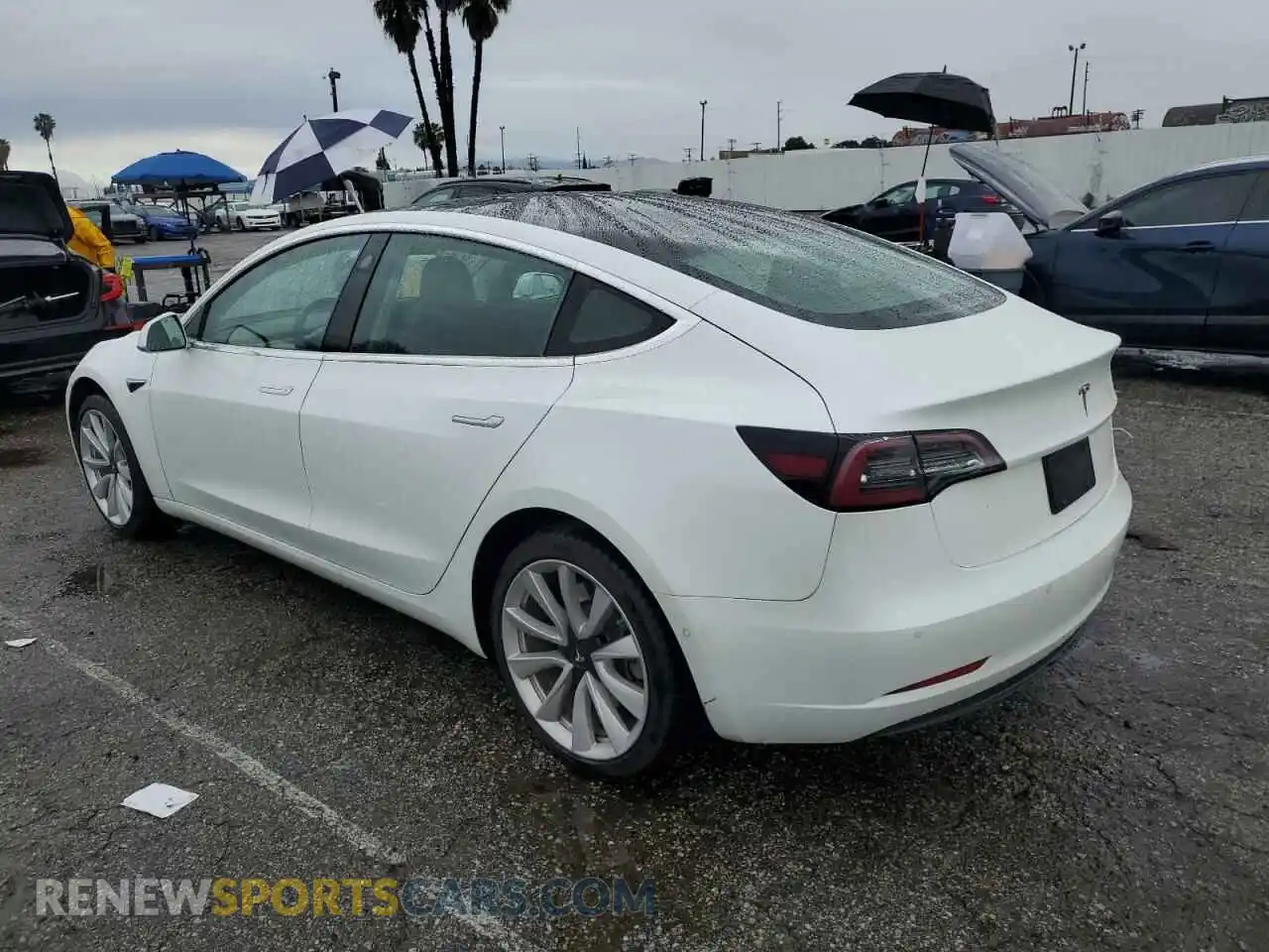 2 Photograph of a damaged car 5YJ3E1EA7KF446611 TESLA MODEL 3 2019