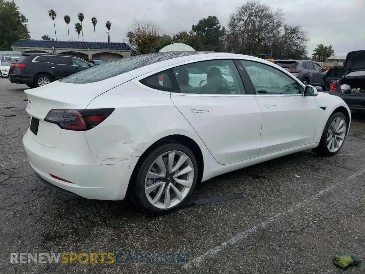 3 Photograph of a damaged car 5YJ3E1EA7KF446611 TESLA MODEL 3 2019