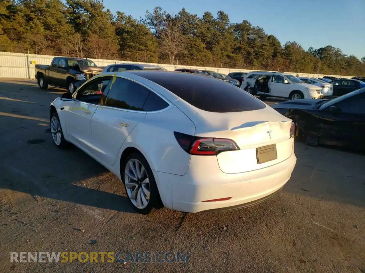 3 Photograph of a damaged car 5YJ3E1EA7KF447919 TESLA MODEL 3 2019