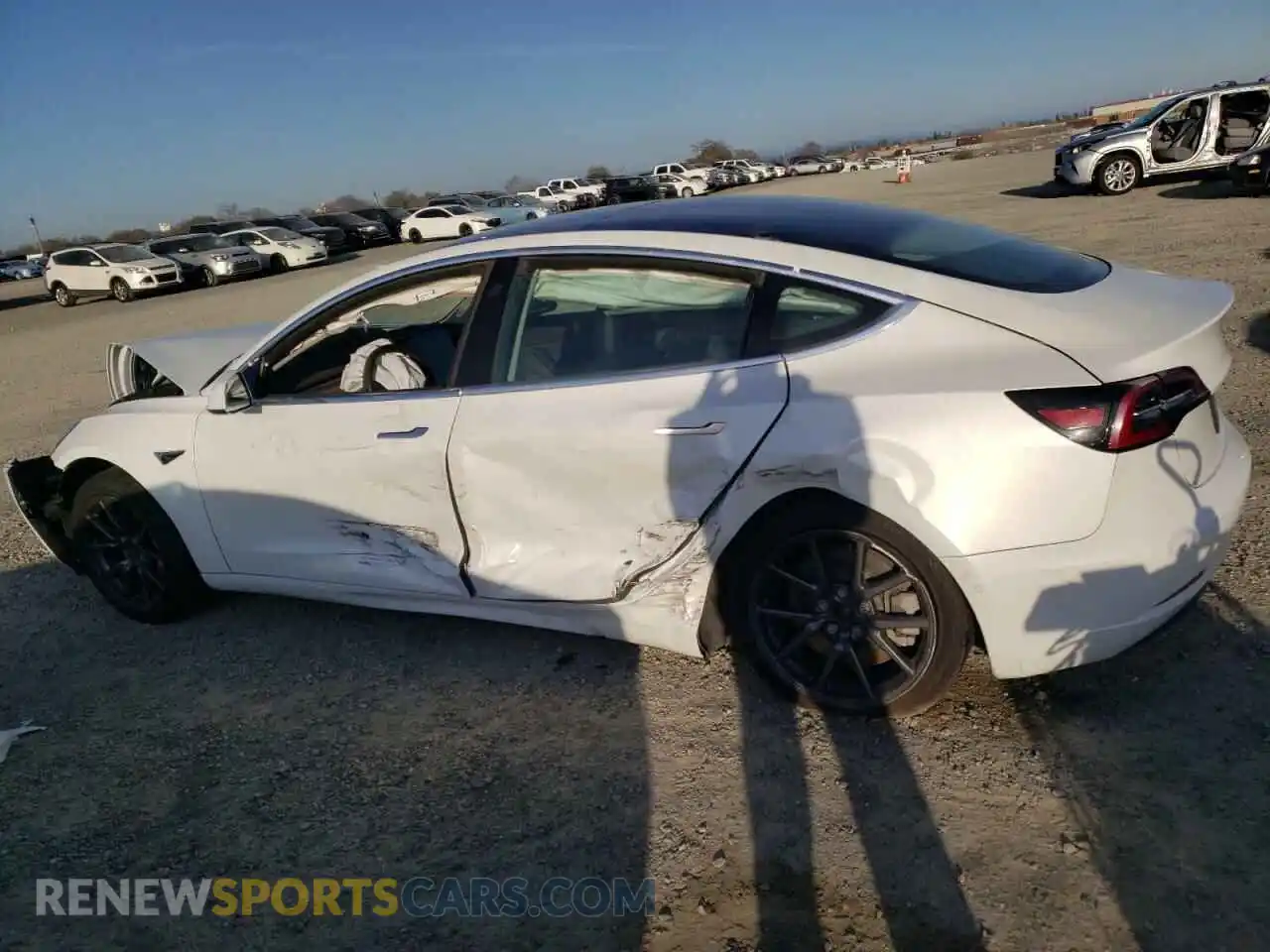 2 Photograph of a damaged car 5YJ3E1EA7KF482542 TESLA MODEL 3 2019