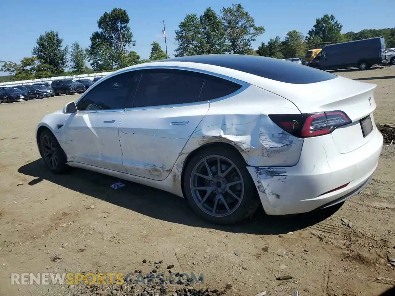 2 Photograph of a damaged car 5YJ3E1EA7KF484288 TESLA MODEL 3 2019