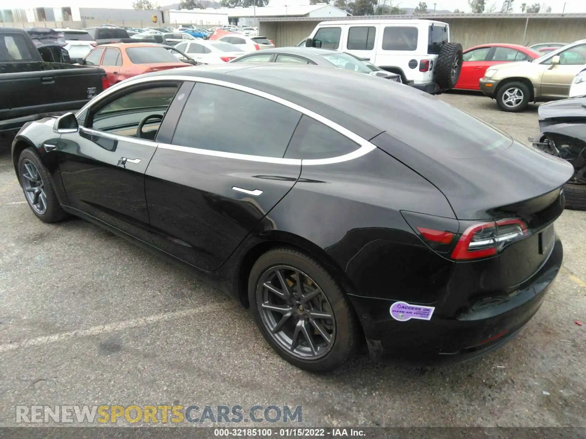 3 fotografías del automóvil dañado 5YJ3E1EA8KF190091 TESLA MODEL 3 2019