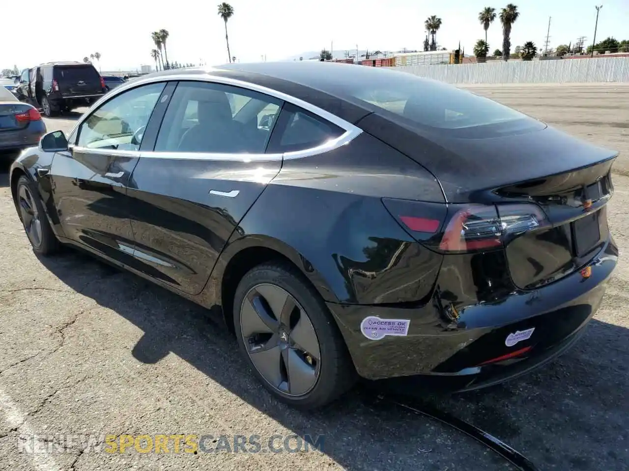 2 Photograph of a damaged car 5YJ3E1EA8KF297321 TESLA MODEL 3 2019