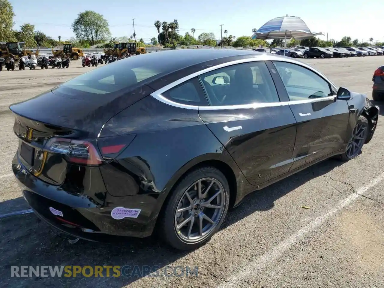 3 Photograph of a damaged car 5YJ3E1EA8KF297321 TESLA MODEL 3 2019