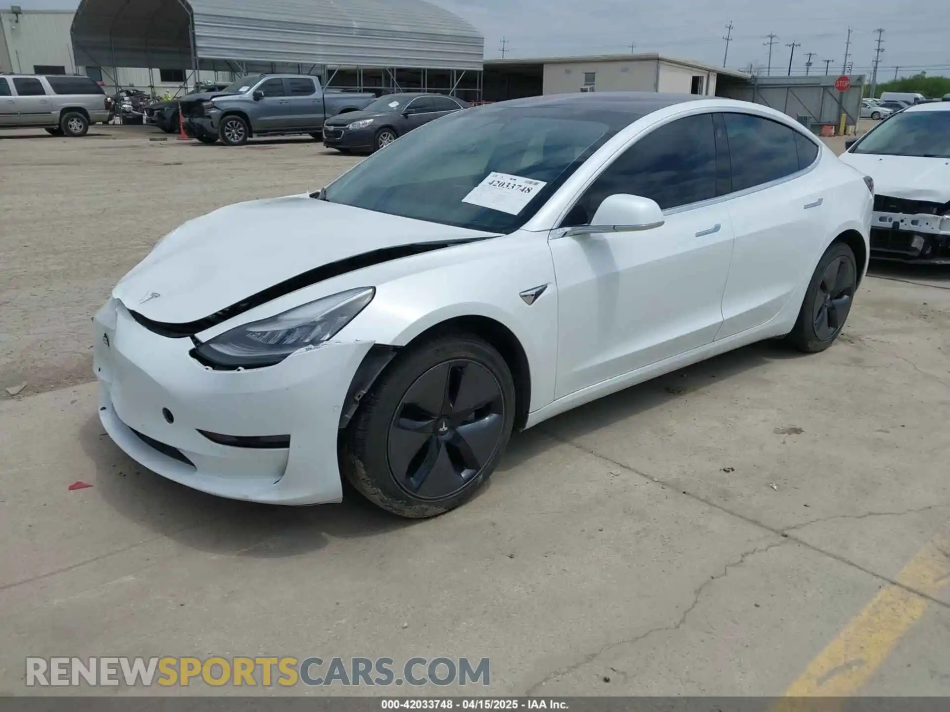 2 Photograph of a damaged car 5YJ3E1EA8KF299991 TESLA MODEL 3 2019