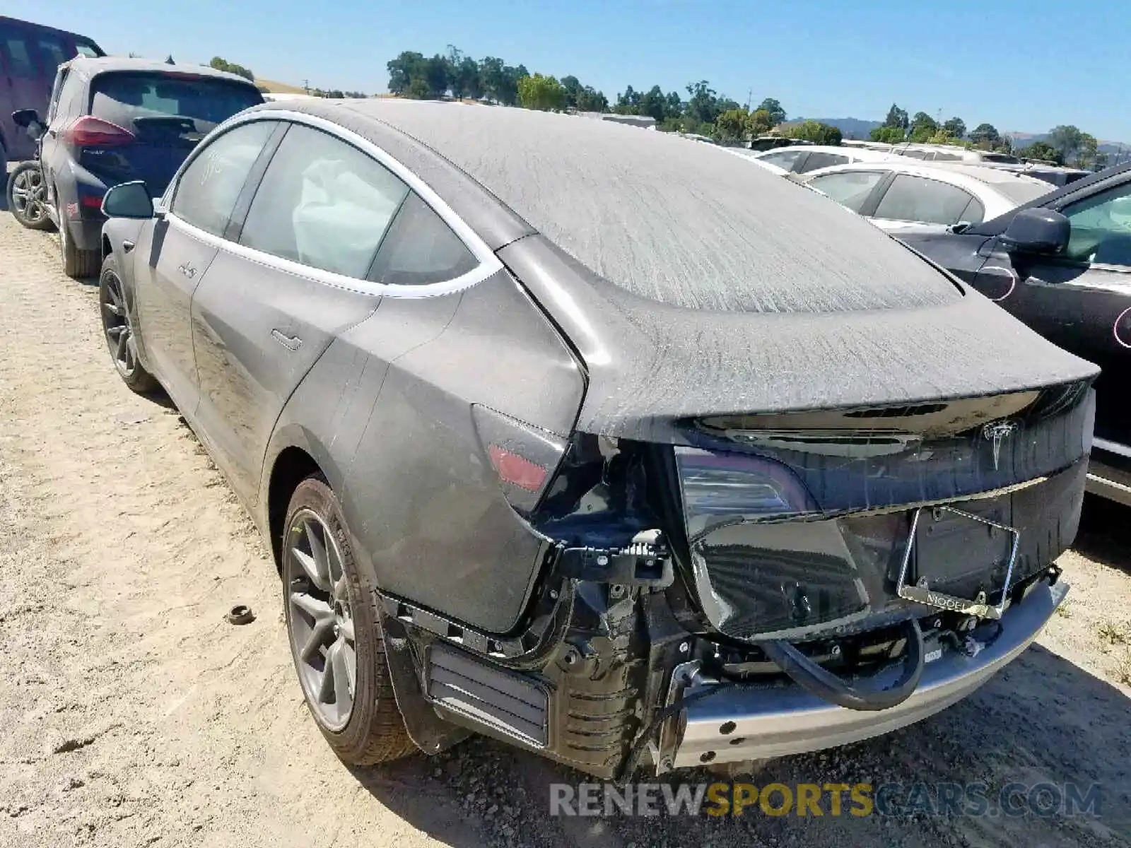 3 Photograph of a damaged car 5YJ3E1EA8KF304350 TESLA MODEL 3 2019