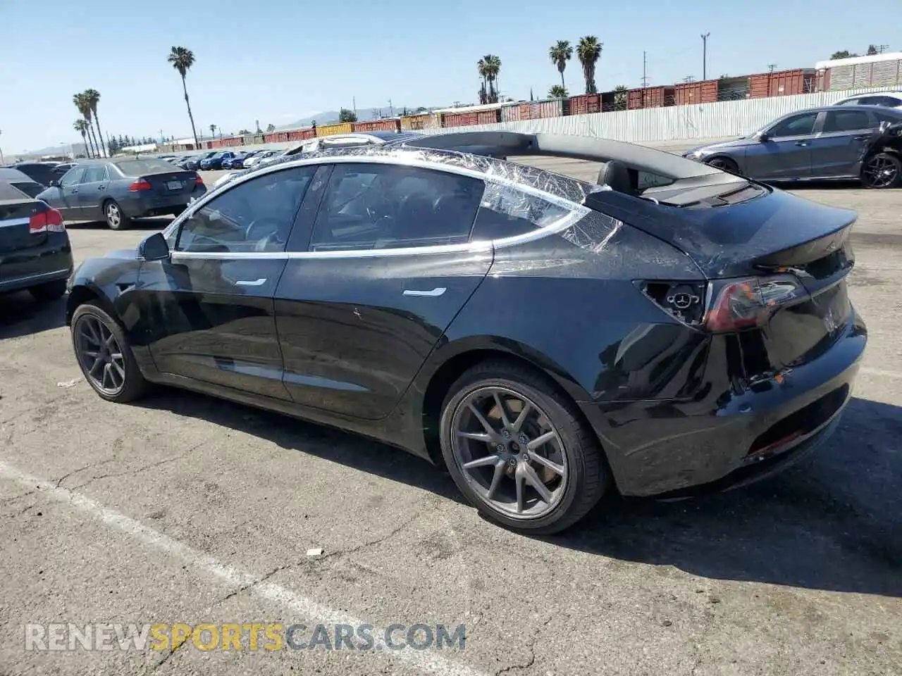 2 Photograph of a damaged car 5YJ3E1EA8KF306096 TESLA MODEL 3 2019