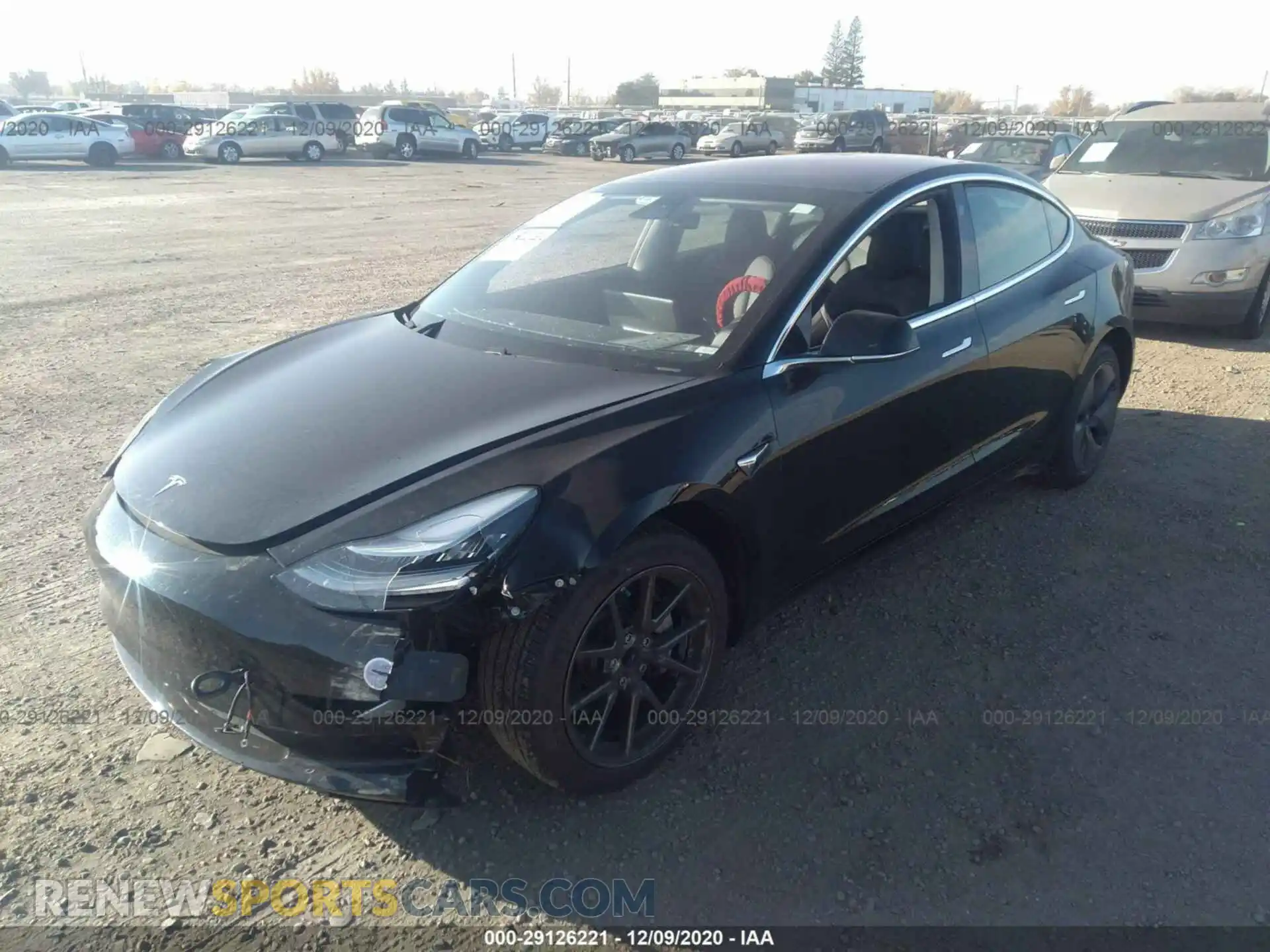 2 Photograph of a damaged car 5YJ3E1EA8KF313193 TESLA MODEL 3 2019