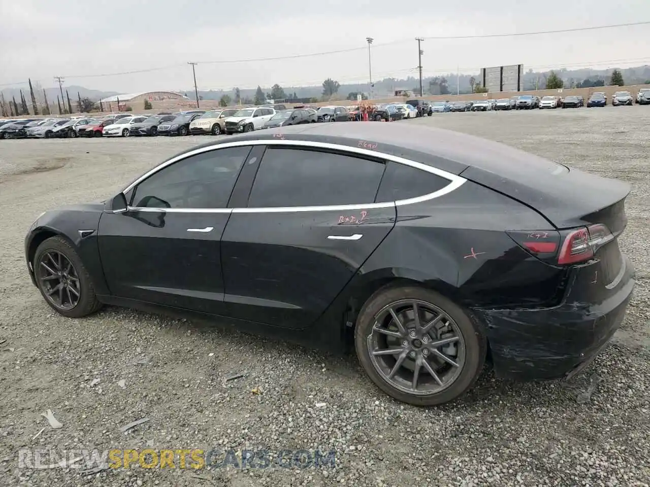 2 Photograph of a damaged car 5YJ3E1EA8KF326669 TESLA MODEL 3 2019