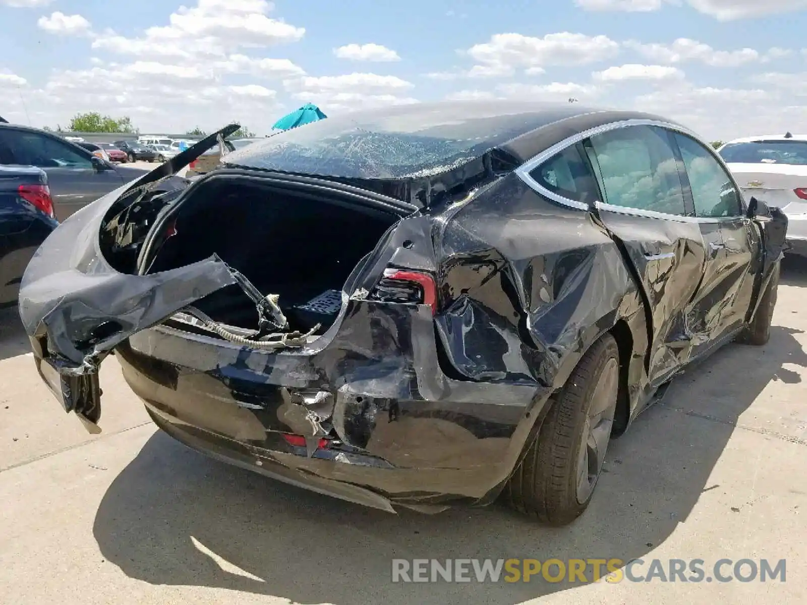 4 Photograph of a damaged car 5YJ3E1EA8KF398973 TESLA MODEL 3 2019
