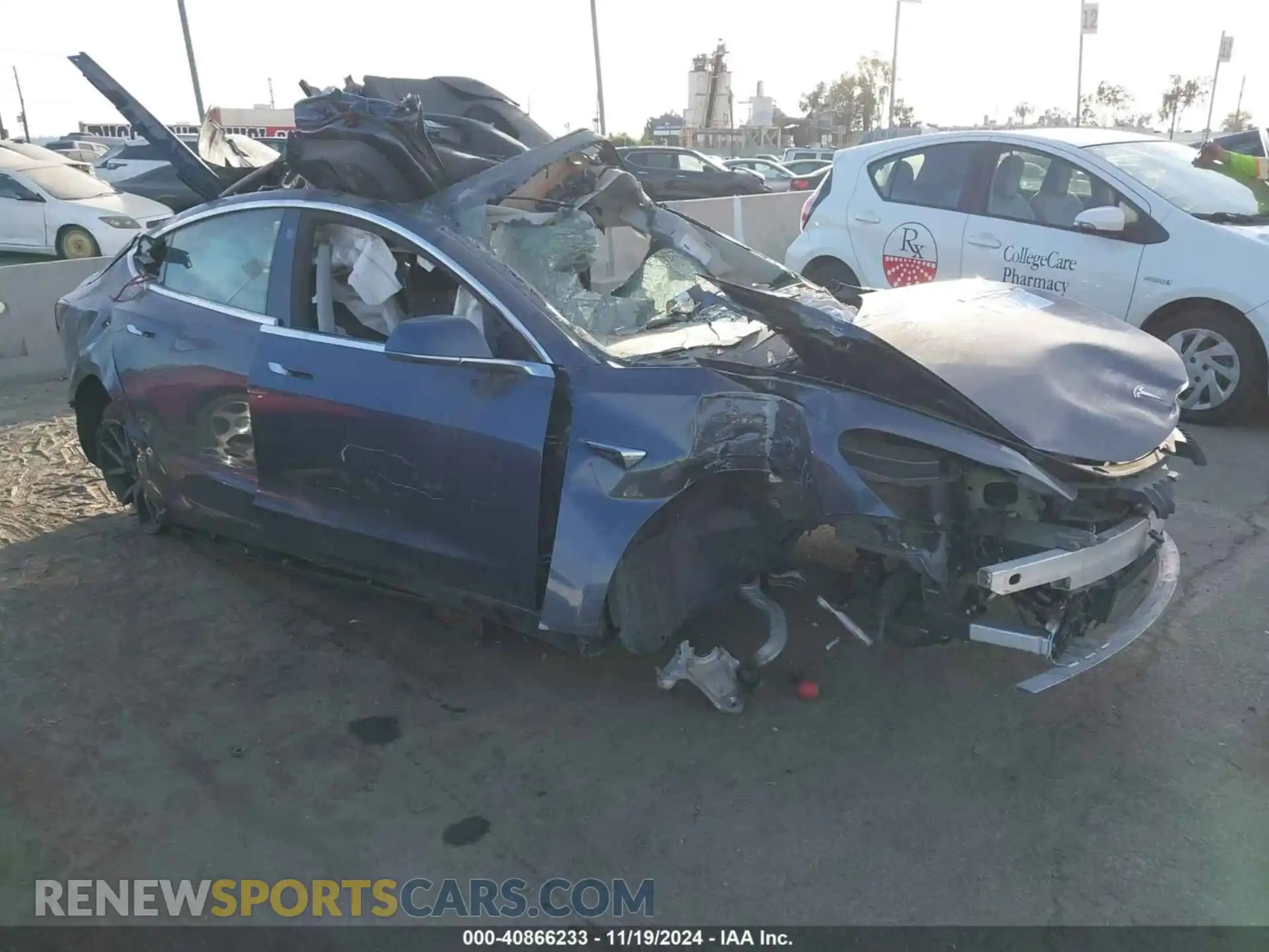 1 Photograph of a damaged car 5YJ3E1EA8KF416159 TESLA MODEL 3 2019
