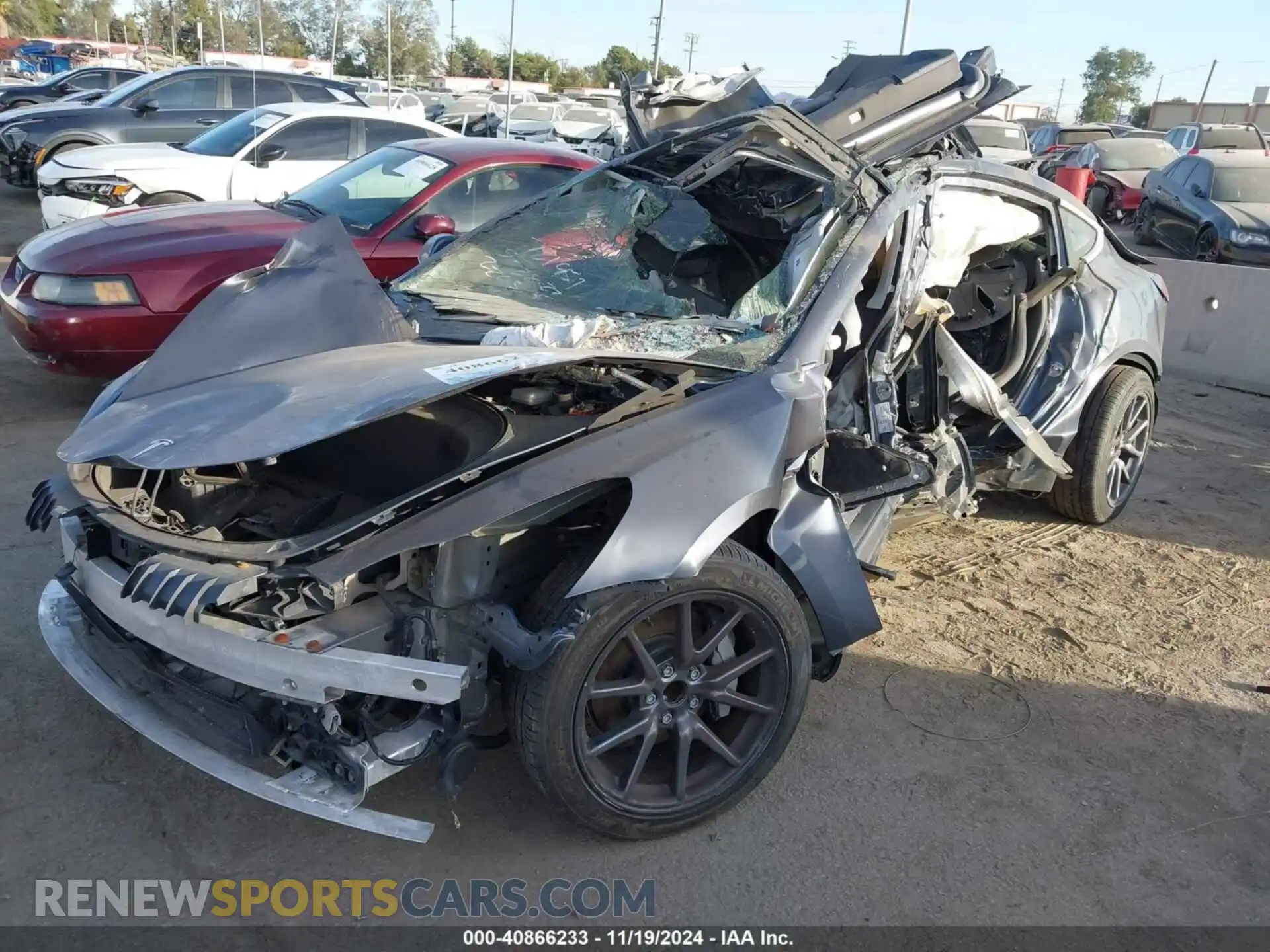 2 Photograph of a damaged car 5YJ3E1EA8KF416159 TESLA MODEL 3 2019