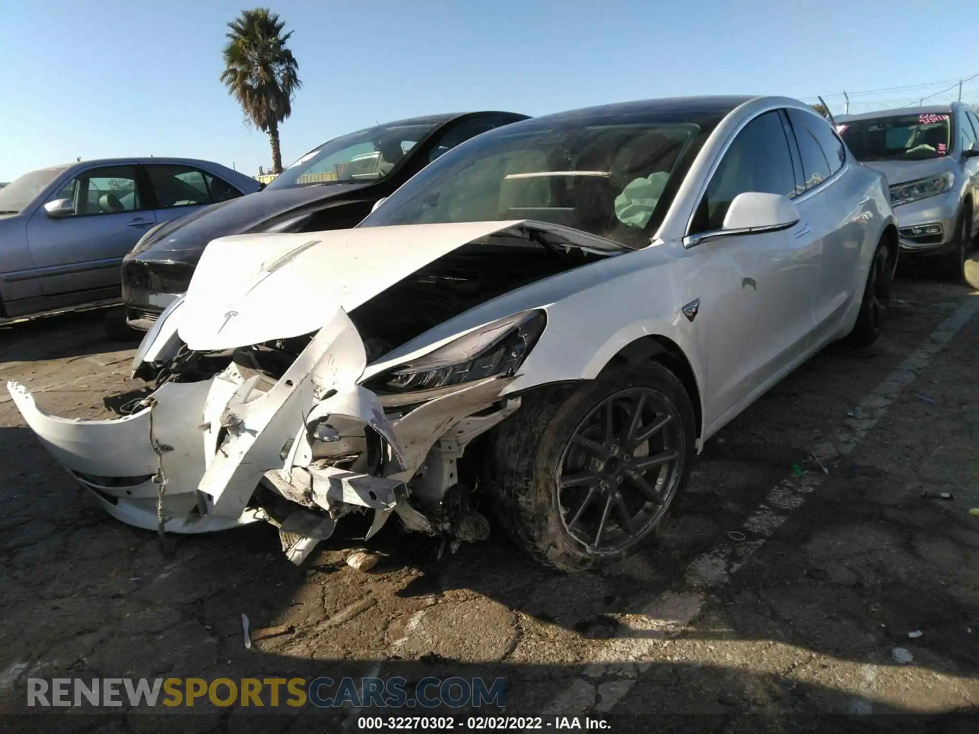 2 Photograph of a damaged car 5YJ3E1EA8KF425167 TESLA MODEL 3 2019