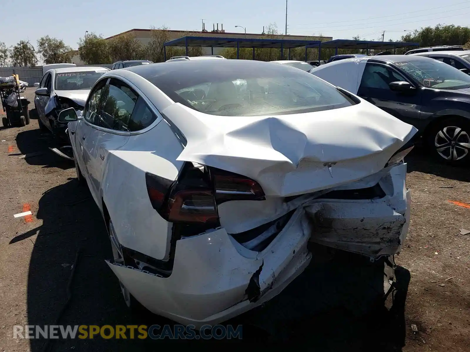 3 Photograph of a damaged car 5YJ3E1EA8KF445063 TESLA MODEL 3 2019