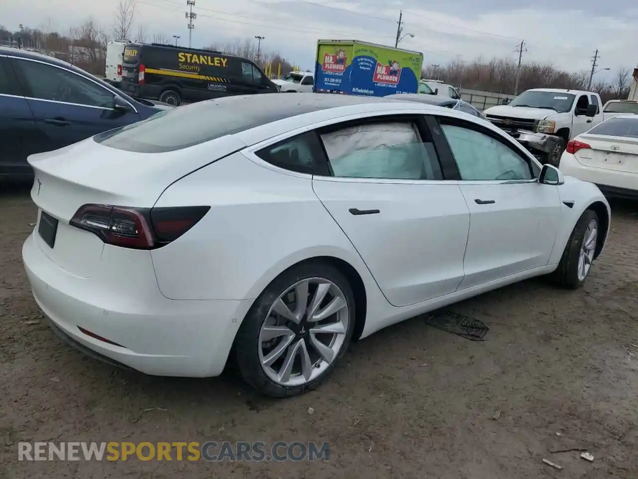3 Photograph of a damaged car 5YJ3E1EA8KF466382 TESLA MODEL 3 2019
