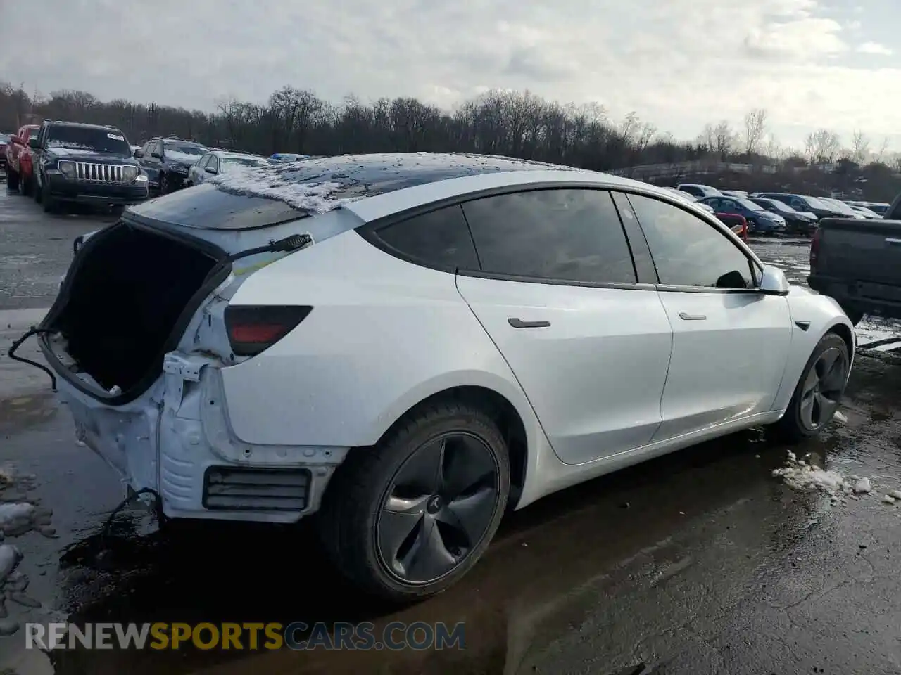 3 fotografías del automóvil dañado 5YJ3E1EA8KF466897 TESLA MODEL 3 2019