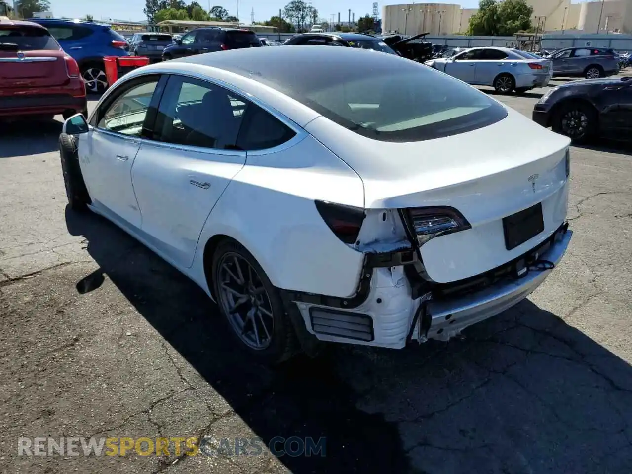 3 Photograph of a damaged car 5YJ3E1EA8KF485529 TESLA MODEL 3 2019