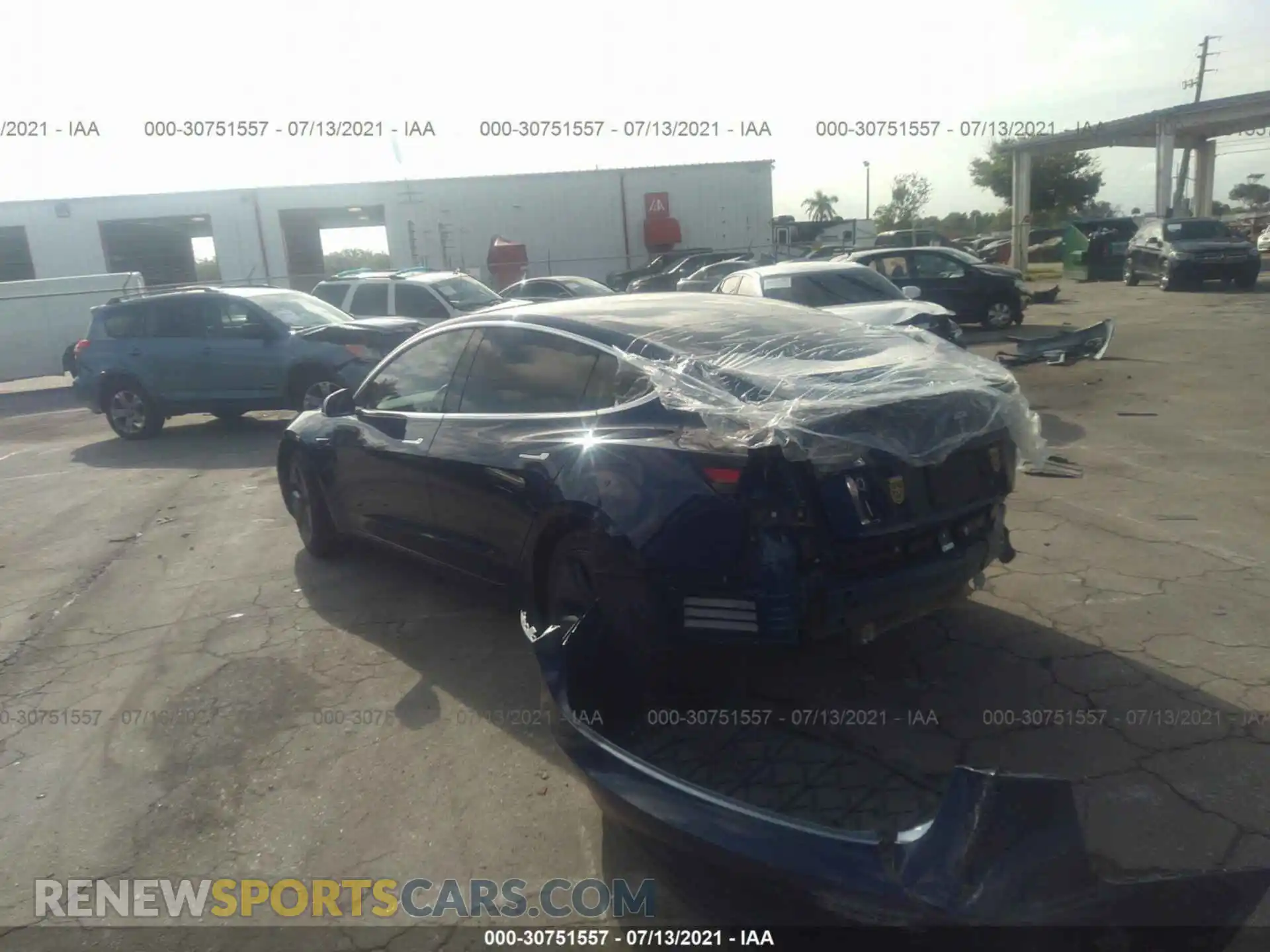 3 Photograph of a damaged car 5YJ3E1EA9KF299529 TESLA MODEL 3 2019