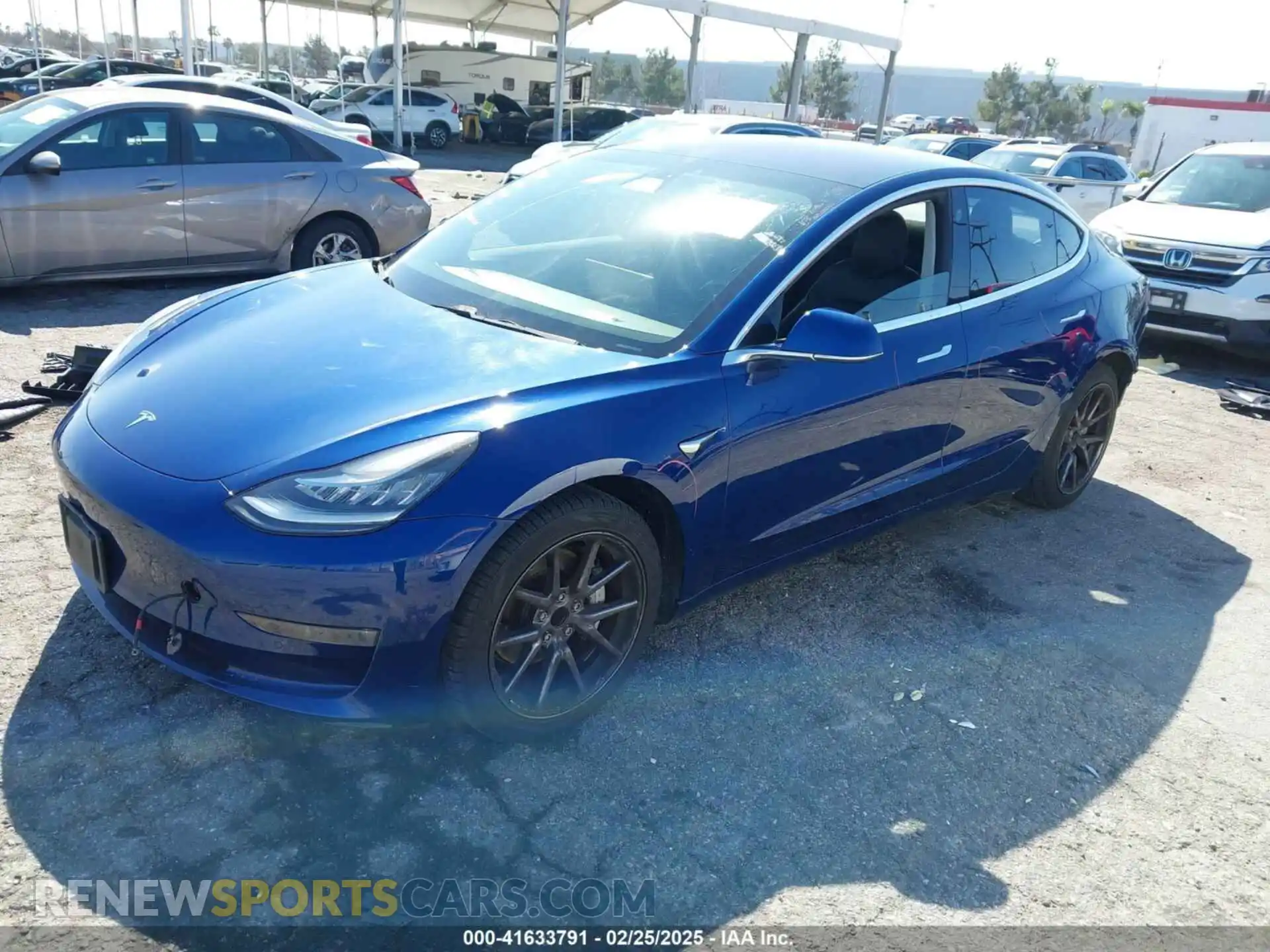 2 Photograph of a damaged car 5YJ3E1EA9KF309170 TESLA MODEL 3 2019