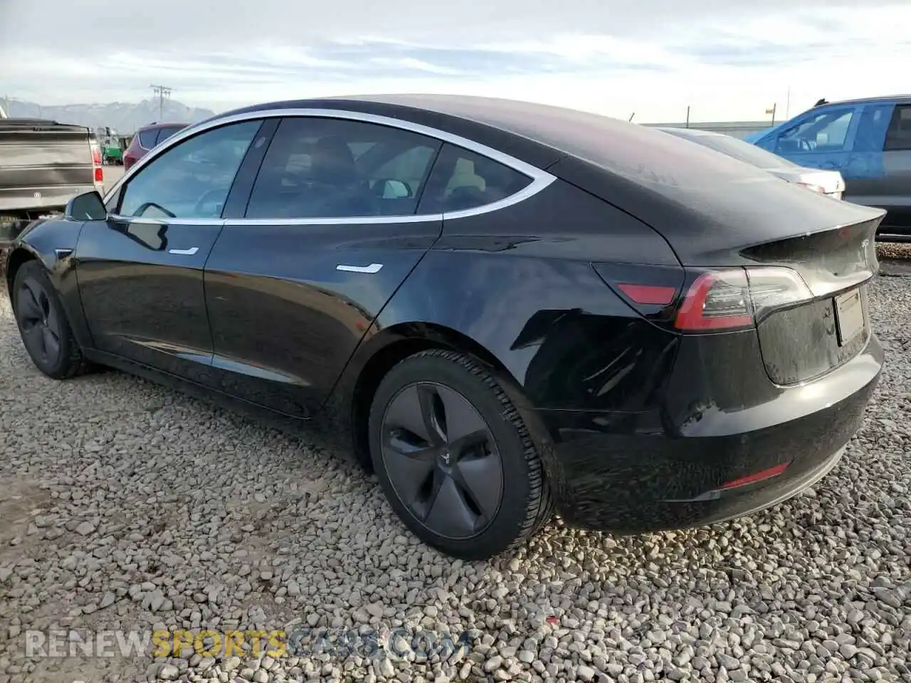 2 Photograph of a damaged car 5YJ3E1EA9KF323652 TESLA MODEL 3 2019