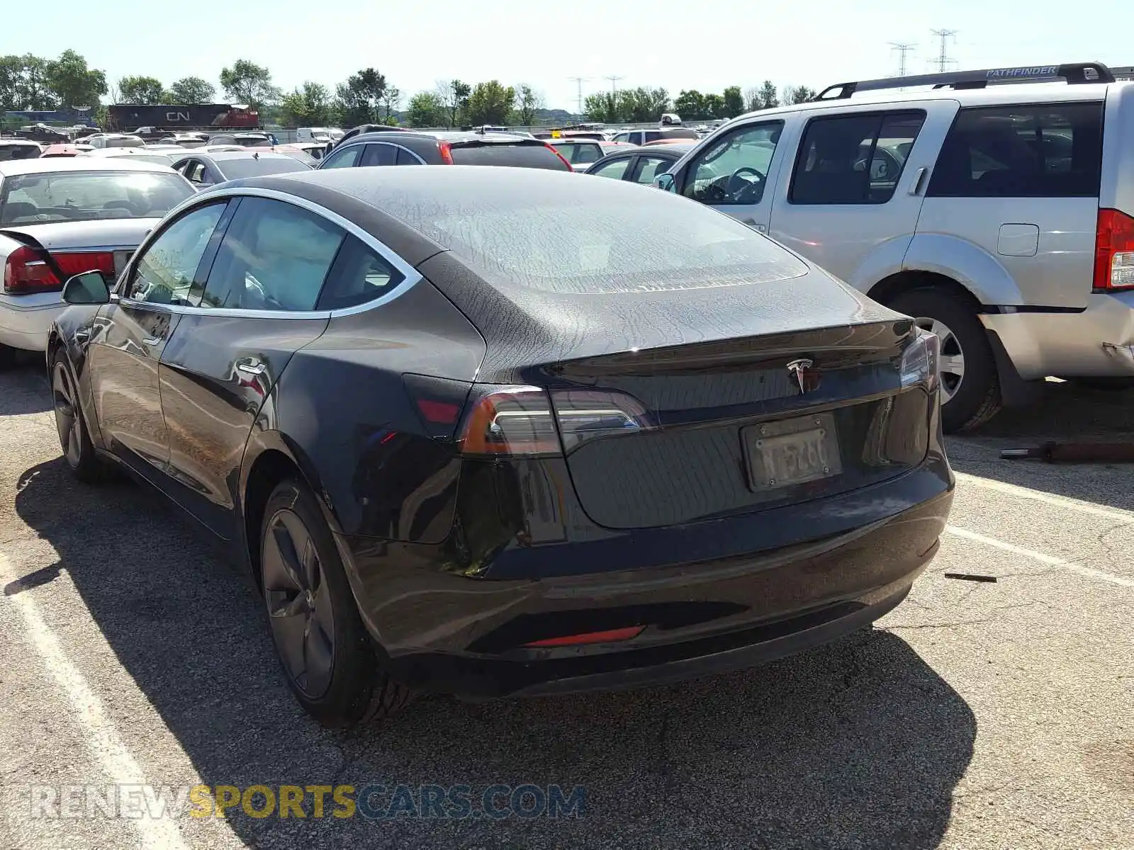 3 Photograph of a damaged car 5YJ3E1EA9KF395502 TESLA MODEL 3 2019