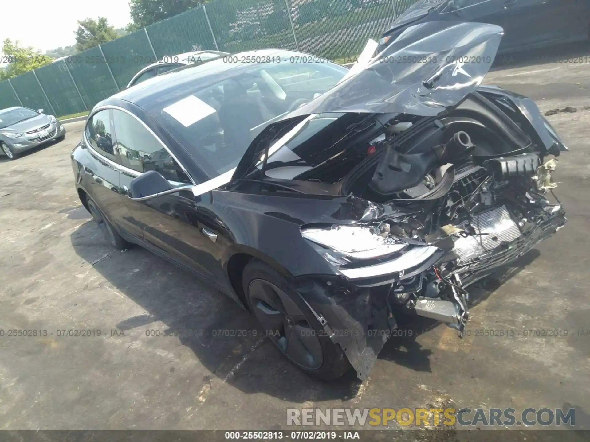 1 Photograph of a damaged car 5YJ3E1EA9KF397640 TESLA MODEL 3 2019