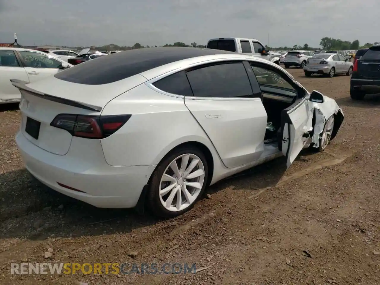 3 Photograph of a damaged car 5YJ3E1EA9KF407549 TESLA MODEL 3 2019