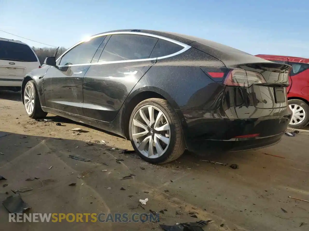 2 Photograph of a damaged car 5YJ3E1EA9KF412525 TESLA MODEL 3 2019