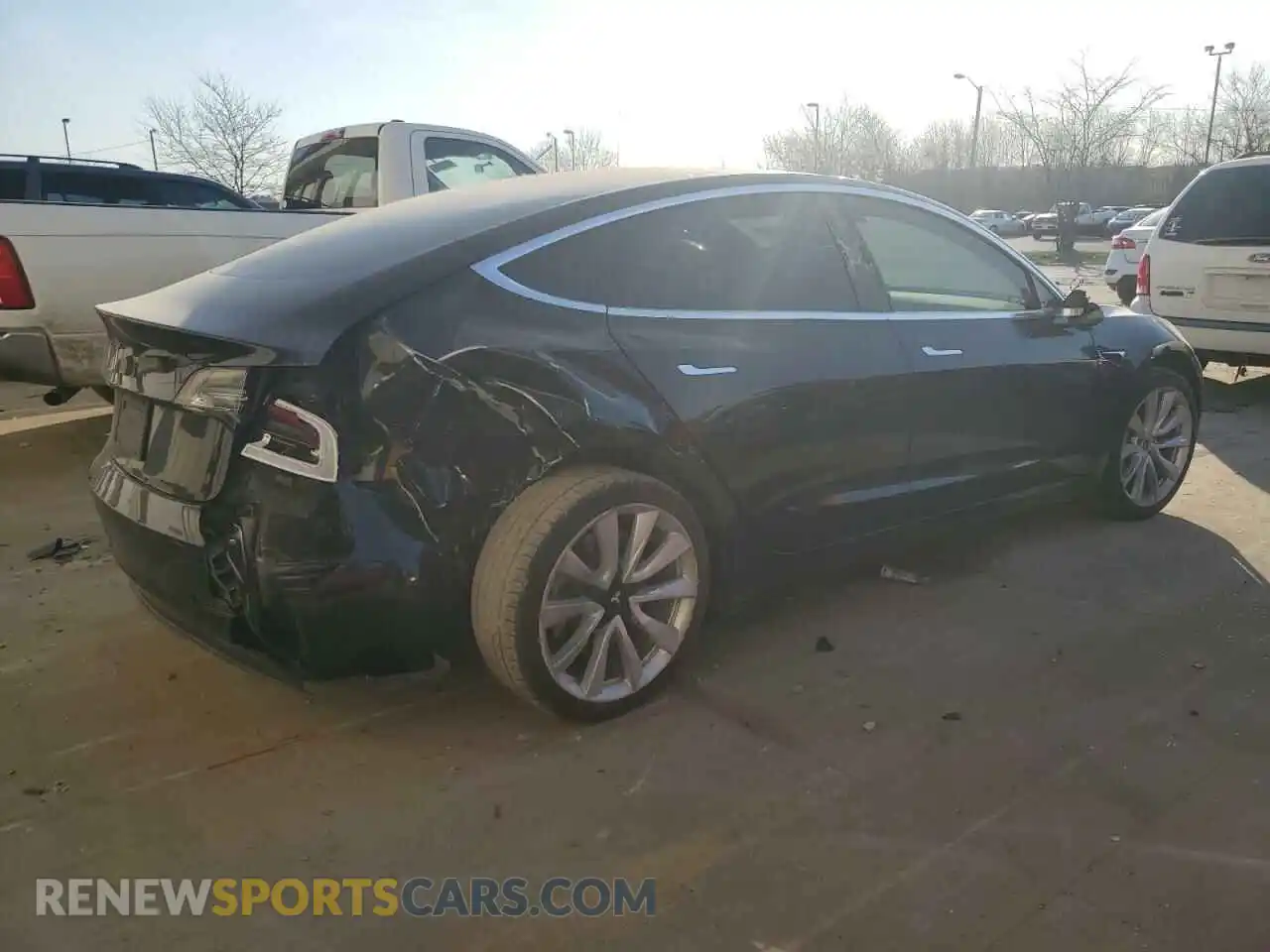 3 Photograph of a damaged car 5YJ3E1EA9KF412525 TESLA MODEL 3 2019