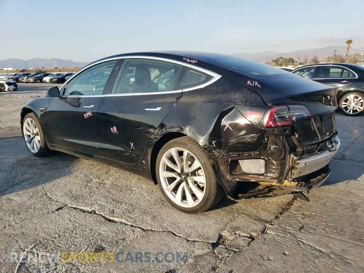 2 Photograph of a damaged car 5YJ3E1EA9KF417076 TESLA MODEL 3 2019