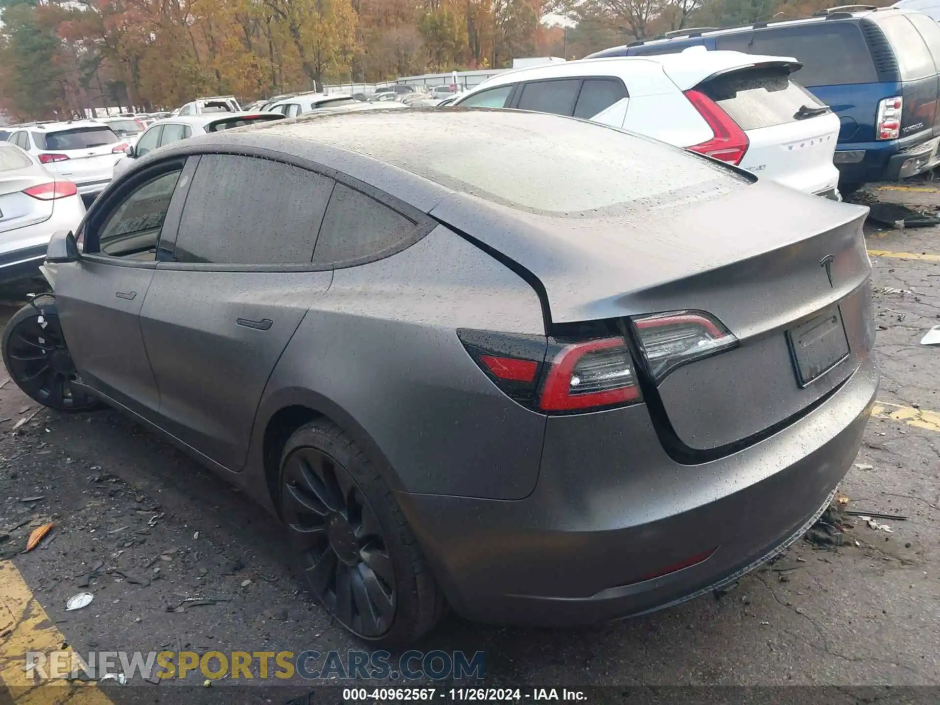 3 Photograph of a damaged car 5YJ3E1EAXKF173583 TESLA MODEL 3 2019