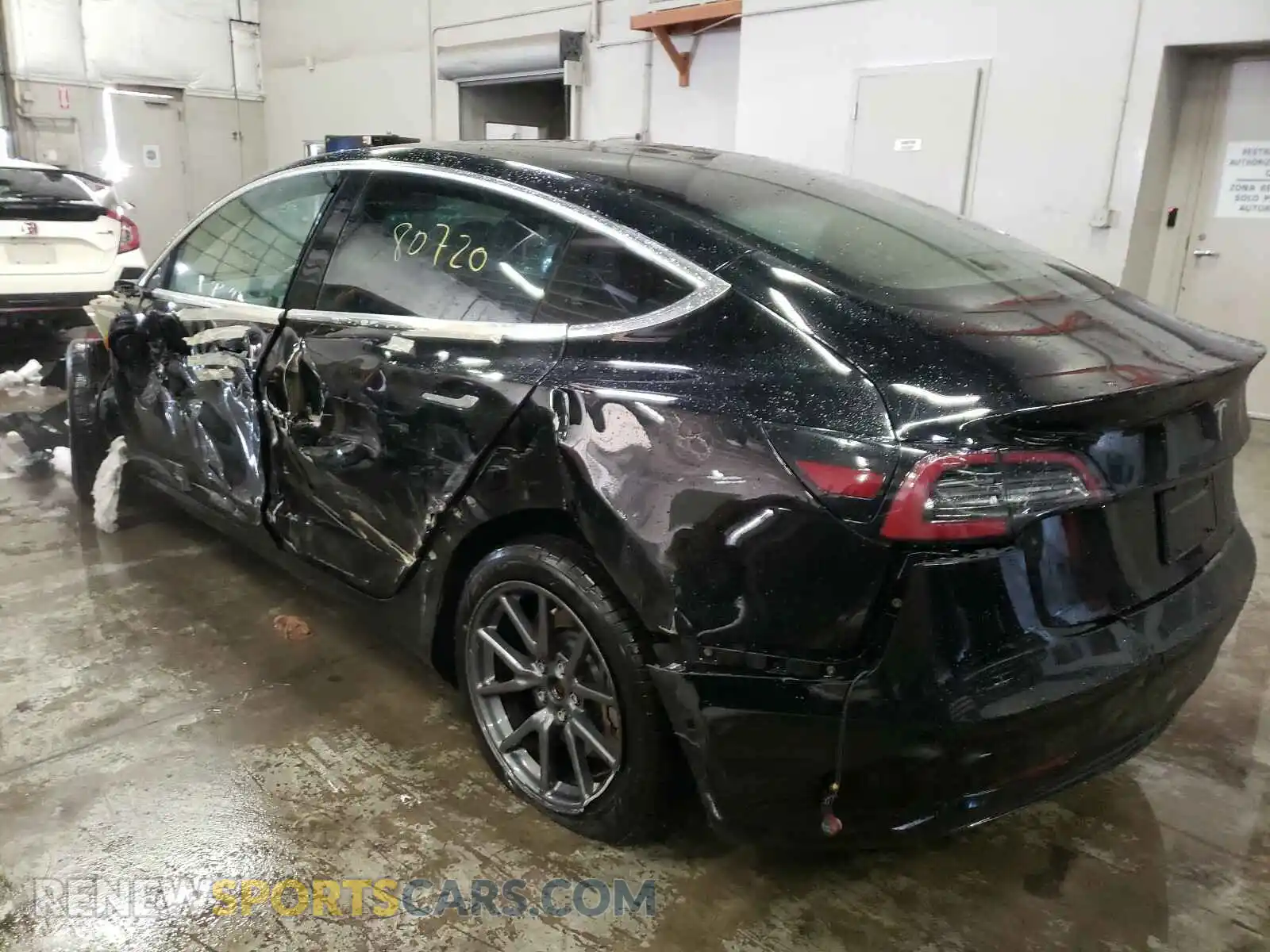 3 Photograph of a damaged car 5YJ3E1EAXKF296493 TESLA MODEL 3 2019
