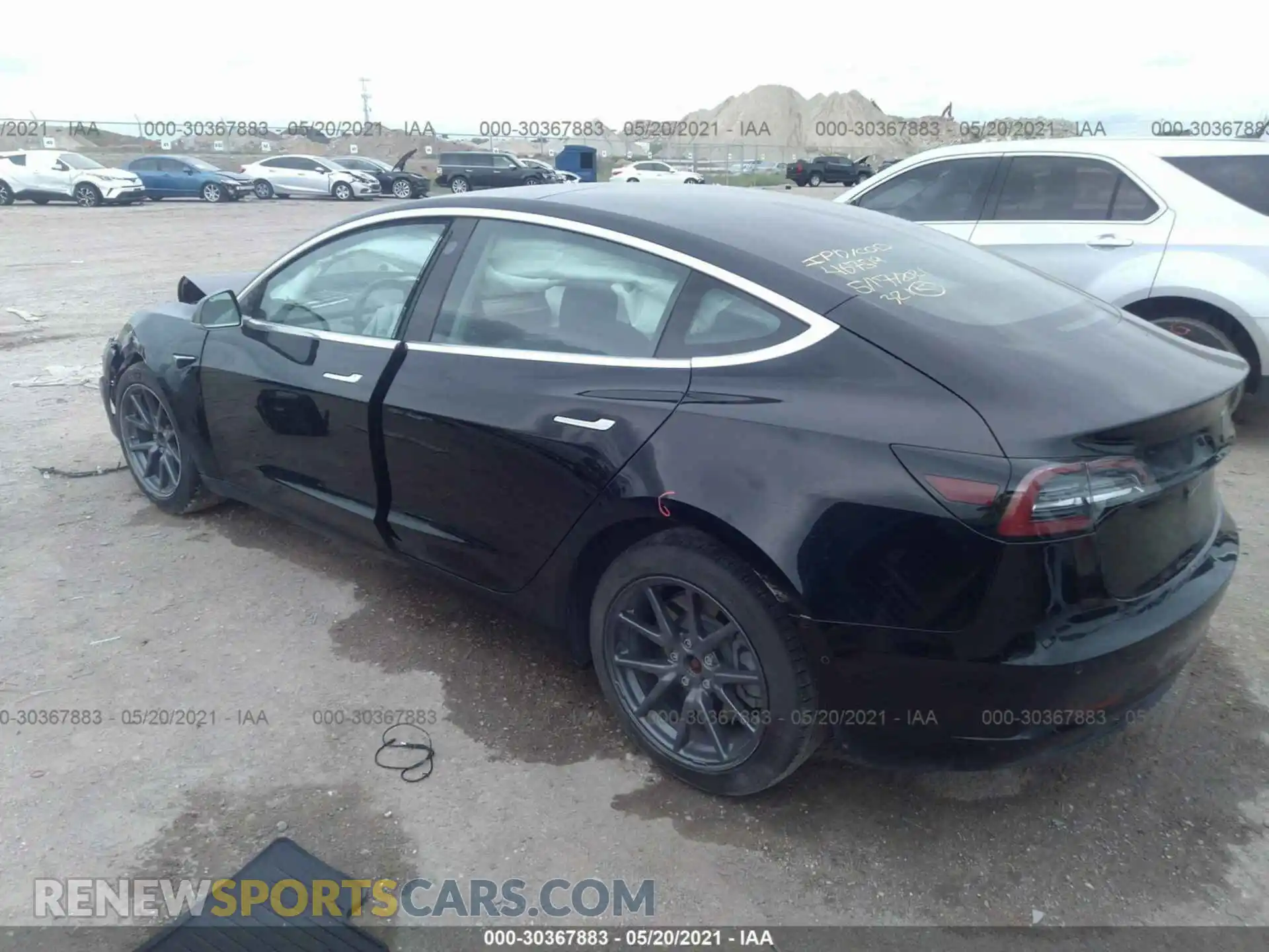 3 Photograph of a damaged car 5YJ3E1EAXKF305225 TESLA MODEL 3 2019