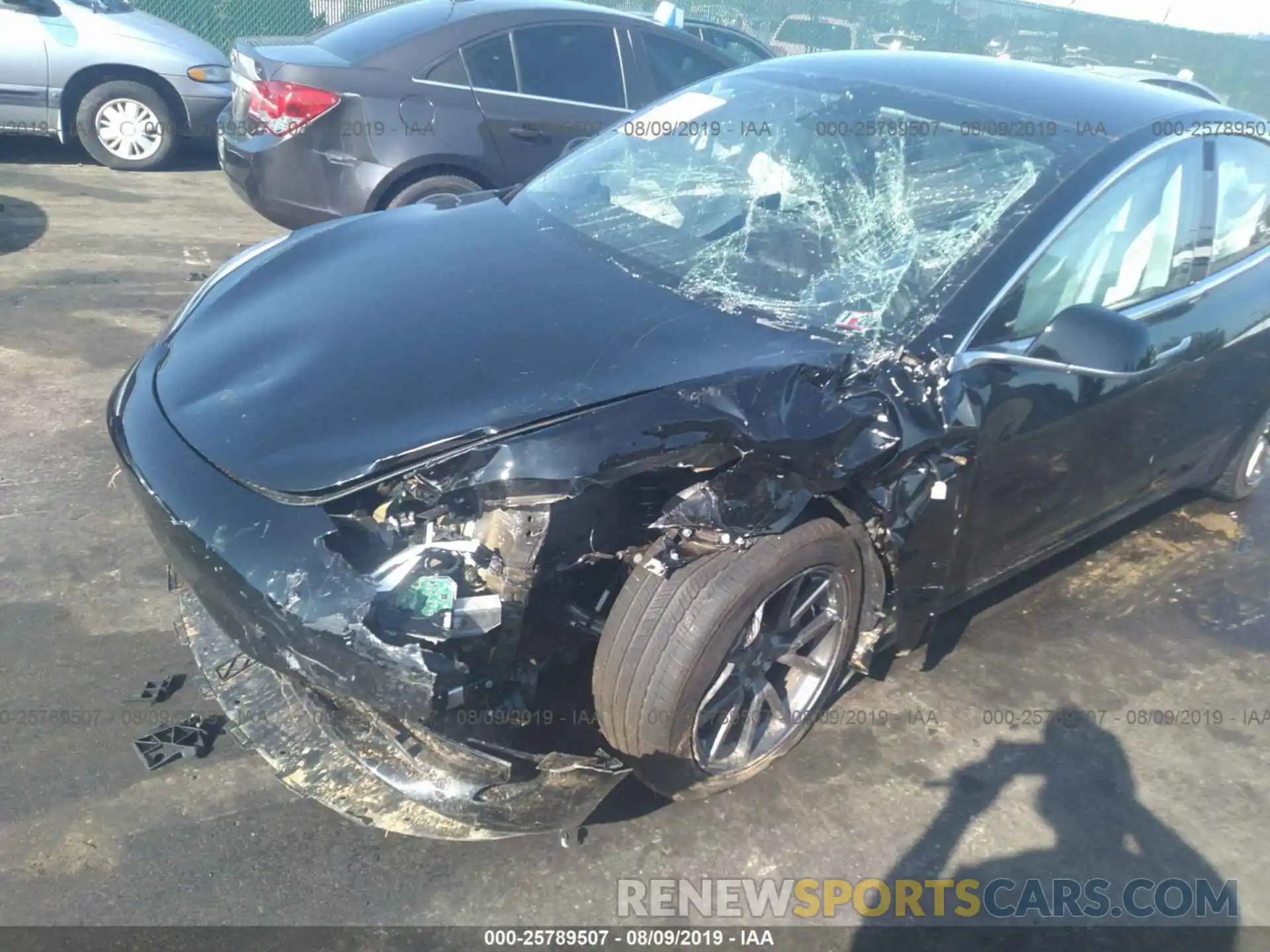 6 Photograph of a damaged car 5YJ3E1EAXKF306617 TESLA MODEL 3 2019