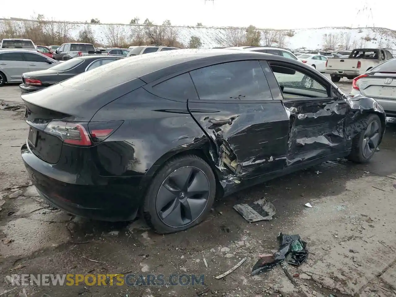 3 Photograph of a damaged car 5YJ3E1EAXKF306729 TESLA MODEL 3 2019