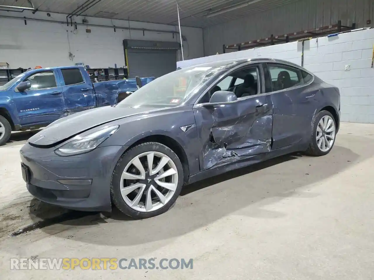 1 Photograph of a damaged car 5YJ3E1EAXKF314362 TESLA MODEL 3 2019