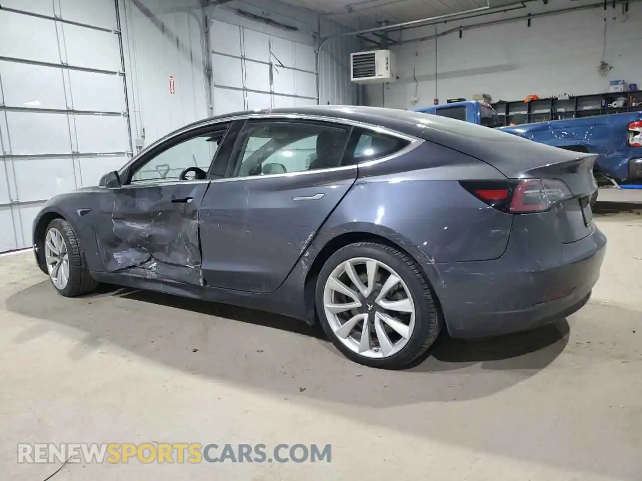 2 Photograph of a damaged car 5YJ3E1EAXKF314362 TESLA MODEL 3 2019