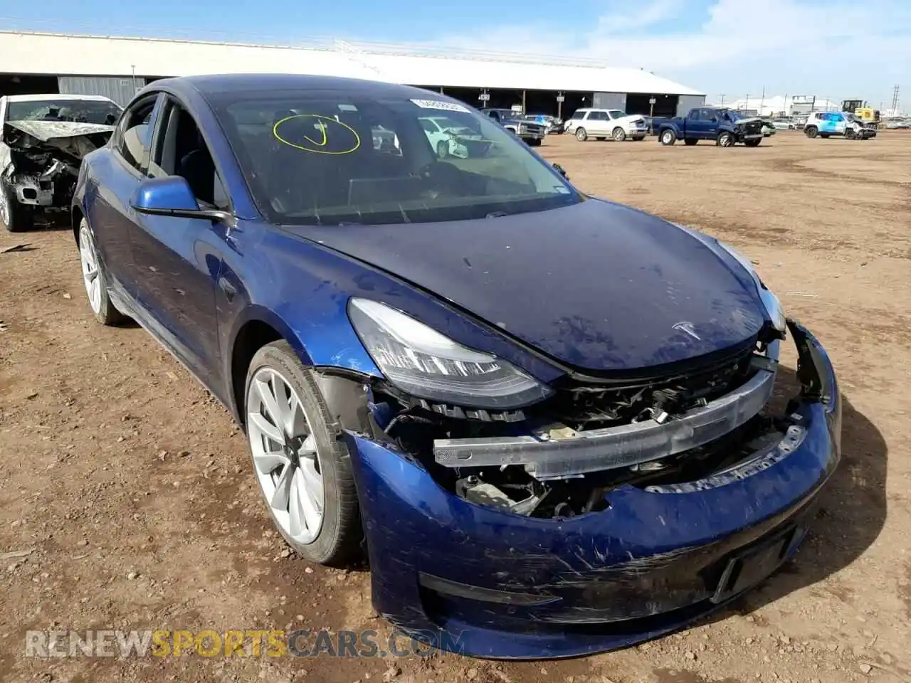 1 Photograph of a damaged car 5YJ3E1EAXKF357700 TESLA MODEL 3 2019