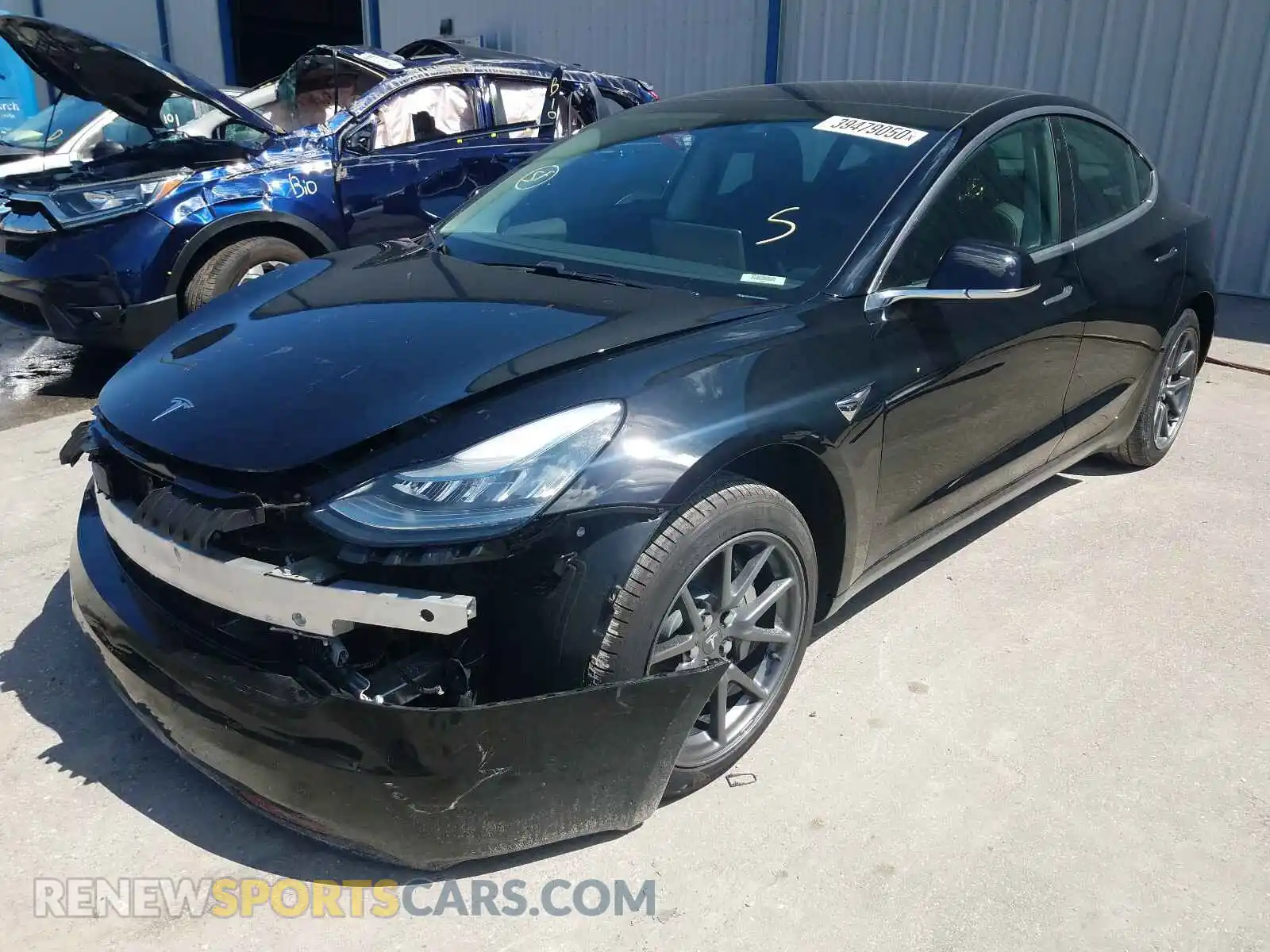 2 Photograph of a damaged car 5YJ3E1EAXKF395900 TESLA MODEL 3 2019