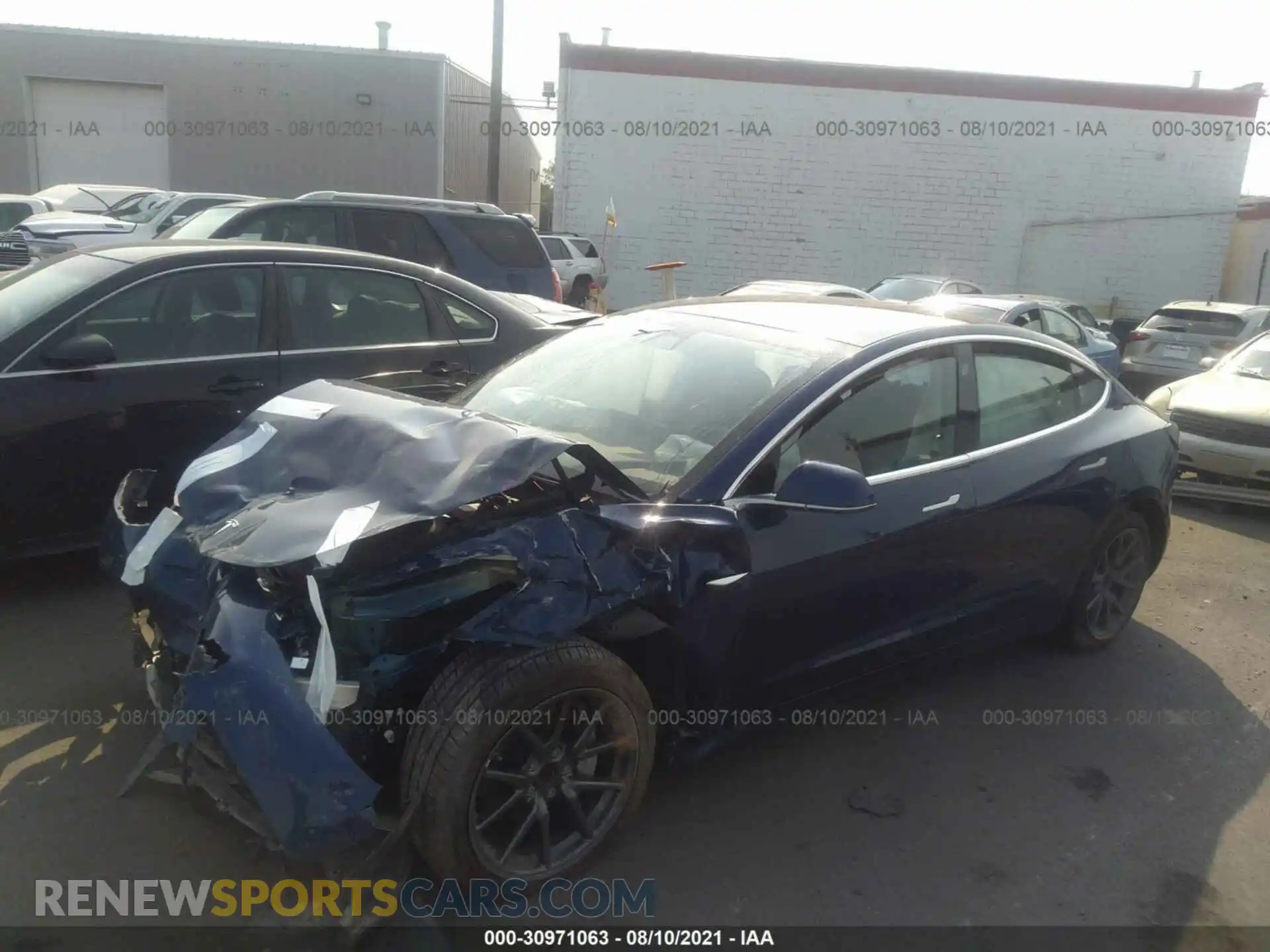 2 Photograph of a damaged car 5YJ3E1EAXKF401002 TESLA MODEL 3 2019
