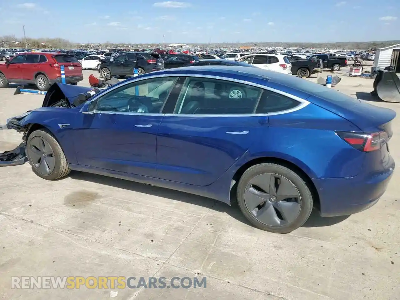 2 Photograph of a damaged car 5YJ3E1EAXKF416583 TESLA MODEL 3 2019
