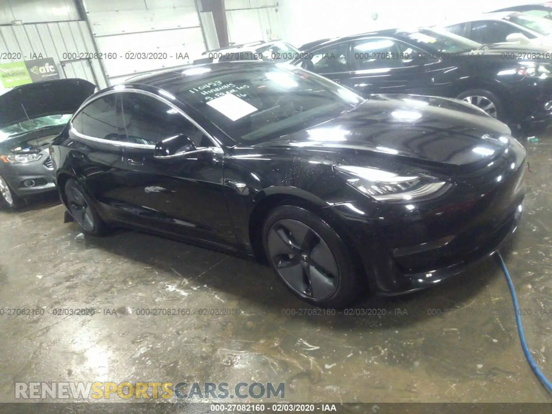 1 Photograph of a damaged car 5YJ3E1EB0KF191275 TESLA MODEL 3 2019