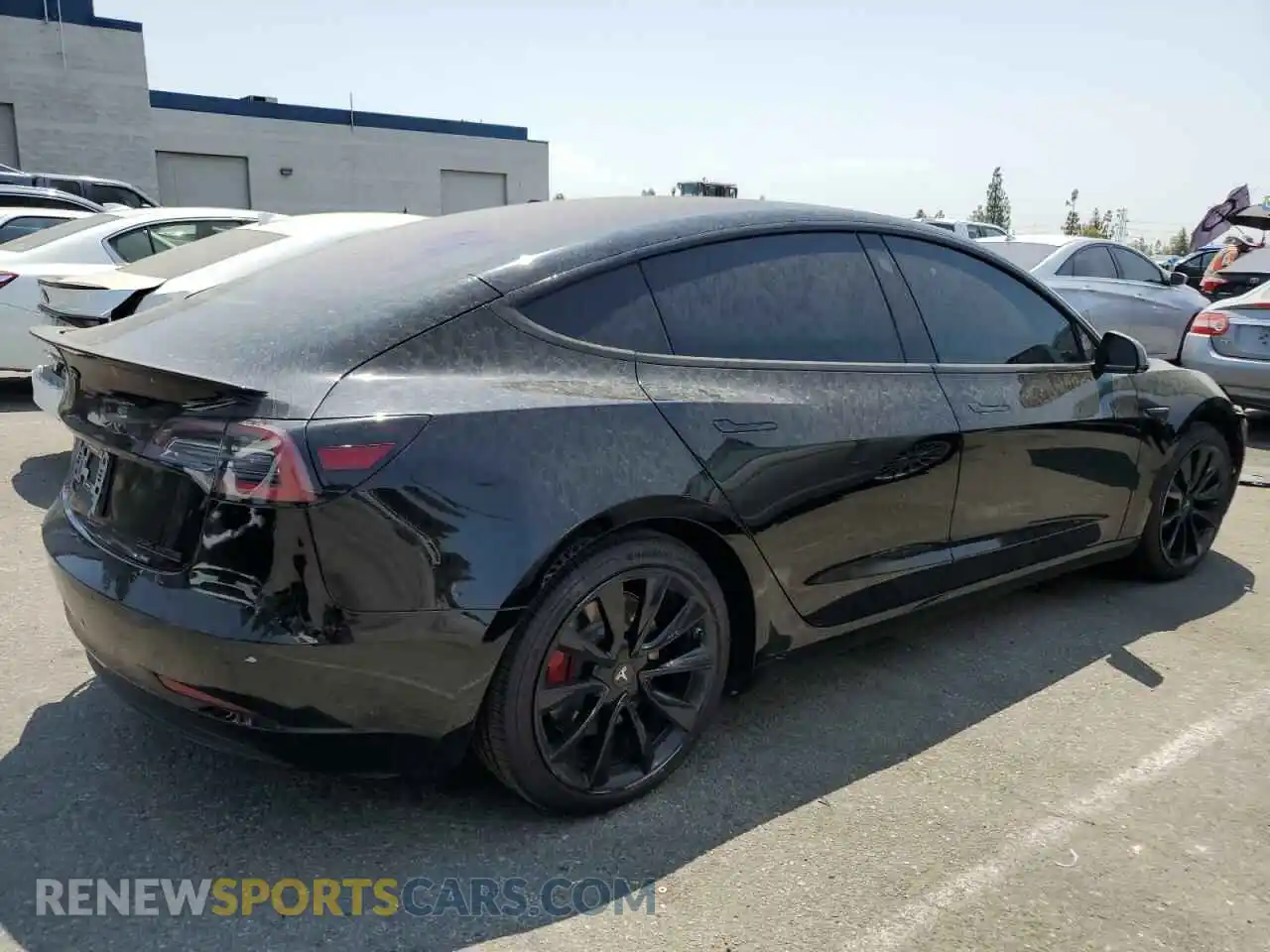 3 Photograph of a damaged car 5YJ3E1EB0KF194497 TESLA MODEL 3 2019