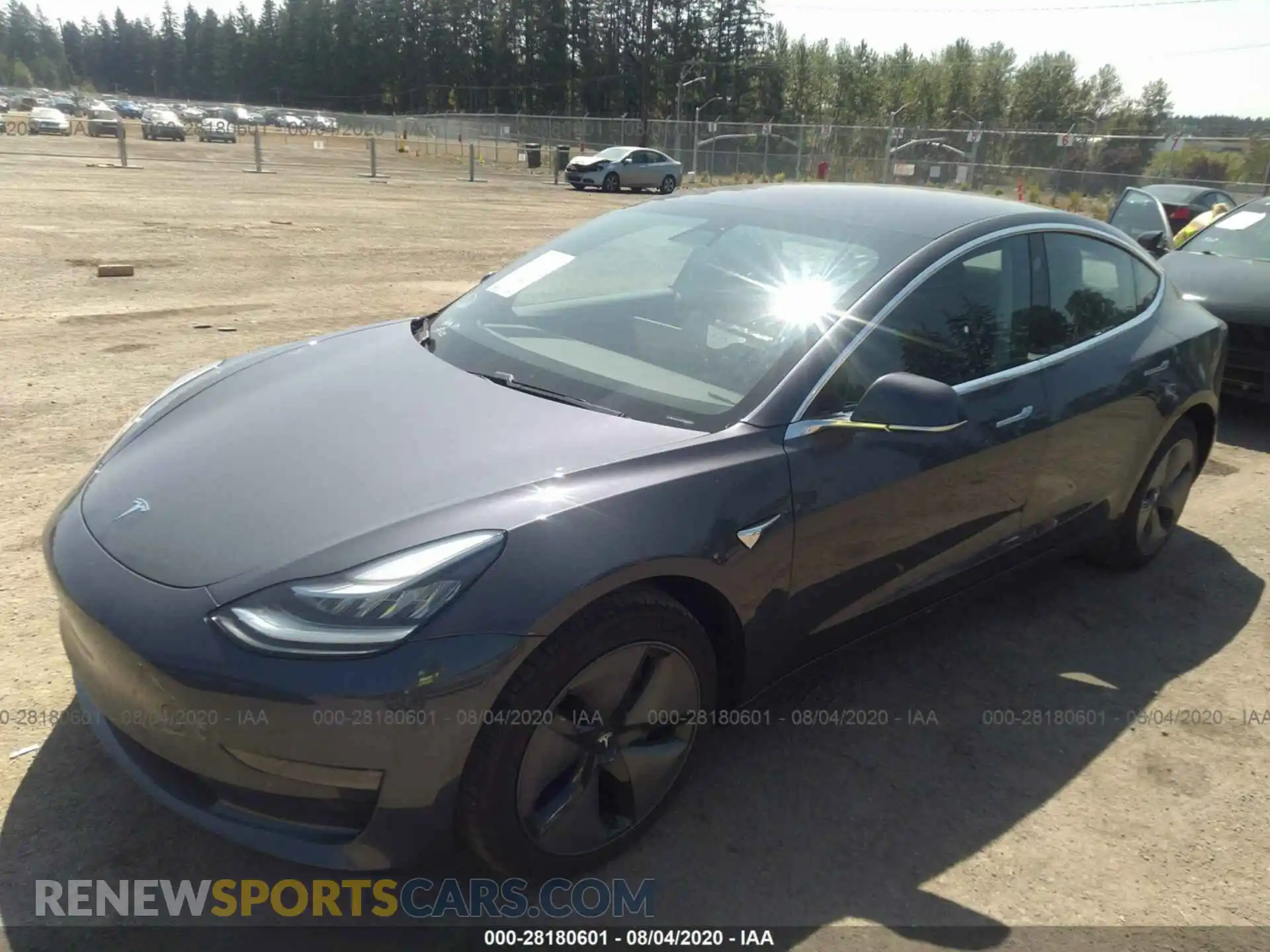 2 Photograph of a damaged car 5YJ3E1EB0KF205725 TESLA MODEL 3 2019