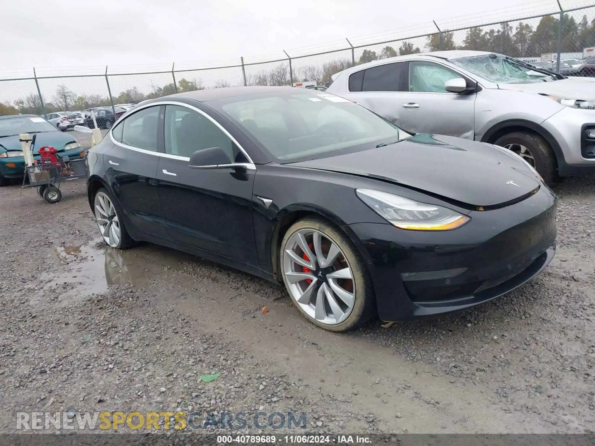 1 Photograph of a damaged car 5YJ3E1EB0KF236621 TESLA MODEL 3 2019