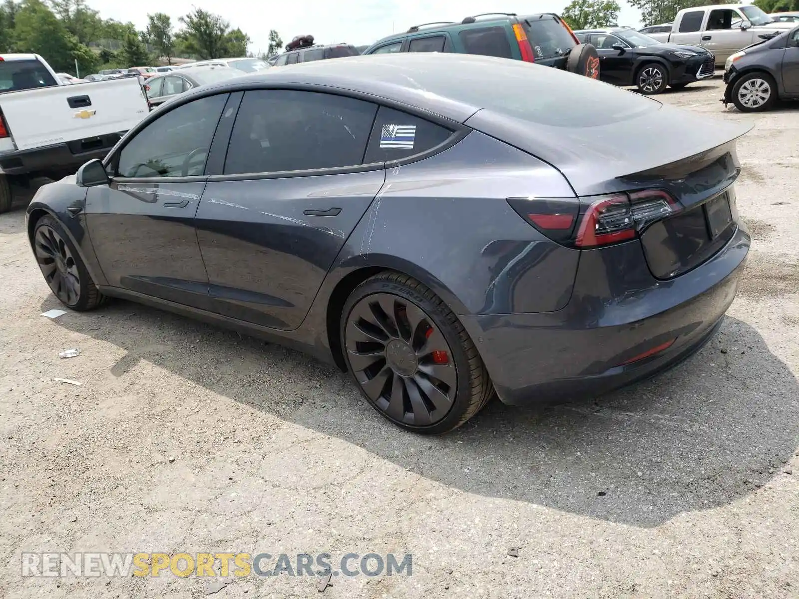3 Photograph of a damaged car 5YJ3E1EB0KF237607 TESLA MODEL 3 2019