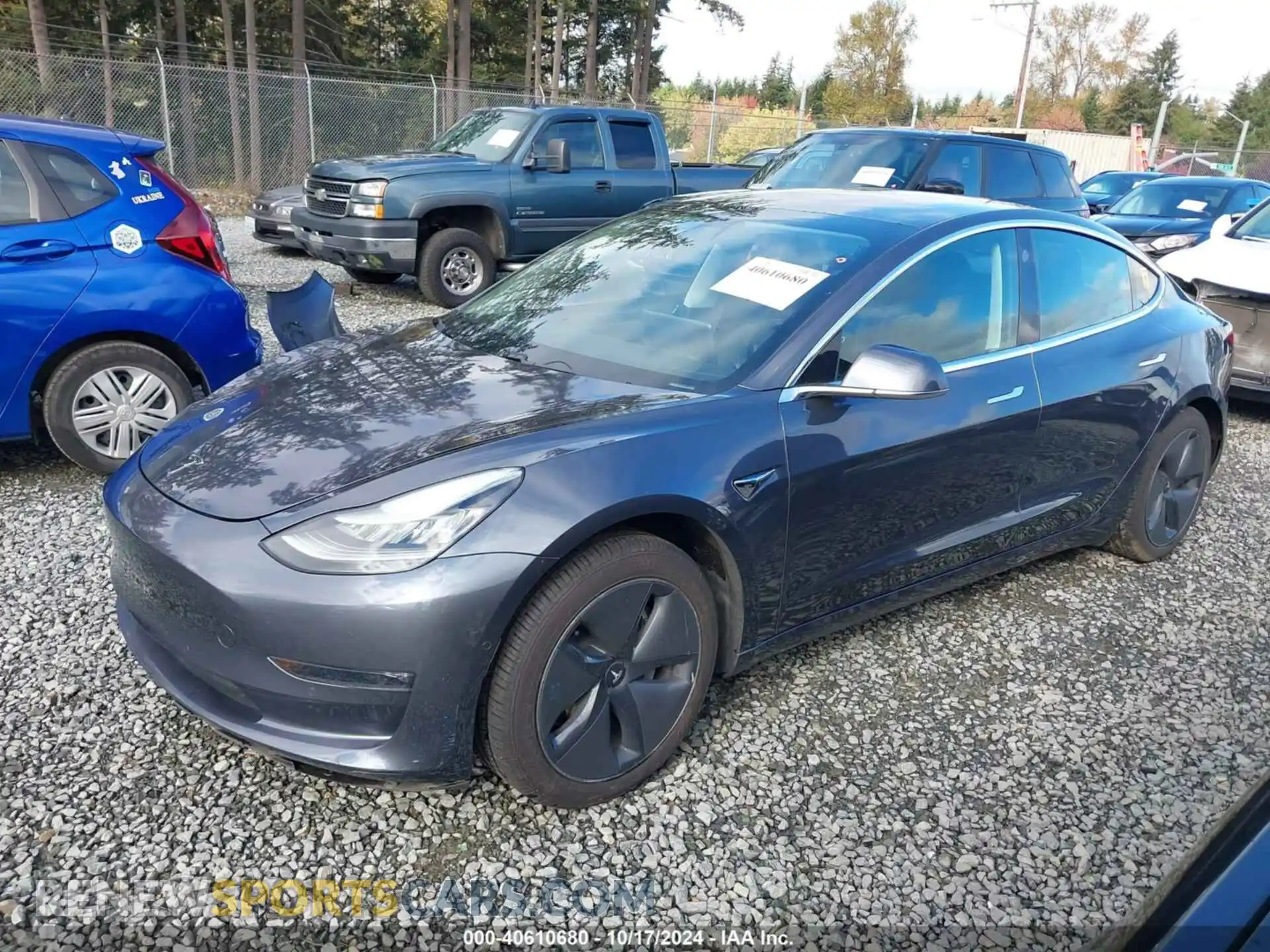 2 Photograph of a damaged car 5YJ3E1EB0KF386437 TESLA MODEL 3 2019