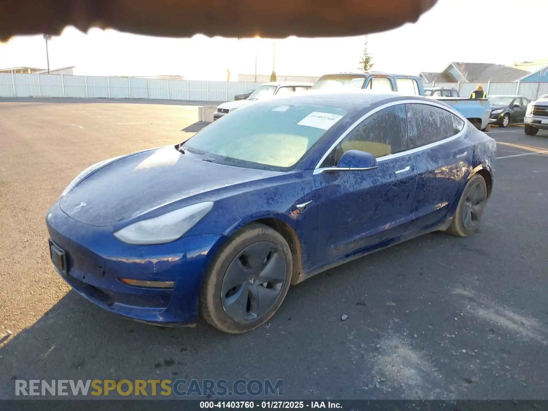 2 Photograph of a damaged car 5YJ3E1EB0KF387877 TESLA MODEL 3 2019